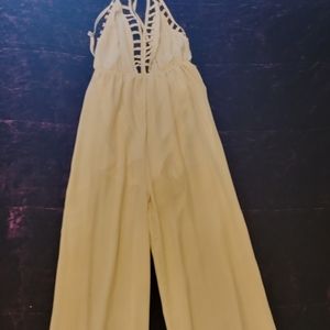 Cream jumpsuit